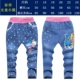 Quần jeans bé trai mùa xuân và mùa thu quần bé thường quần 2-3-4-5-6-7-8-9 đồ cho bé gái