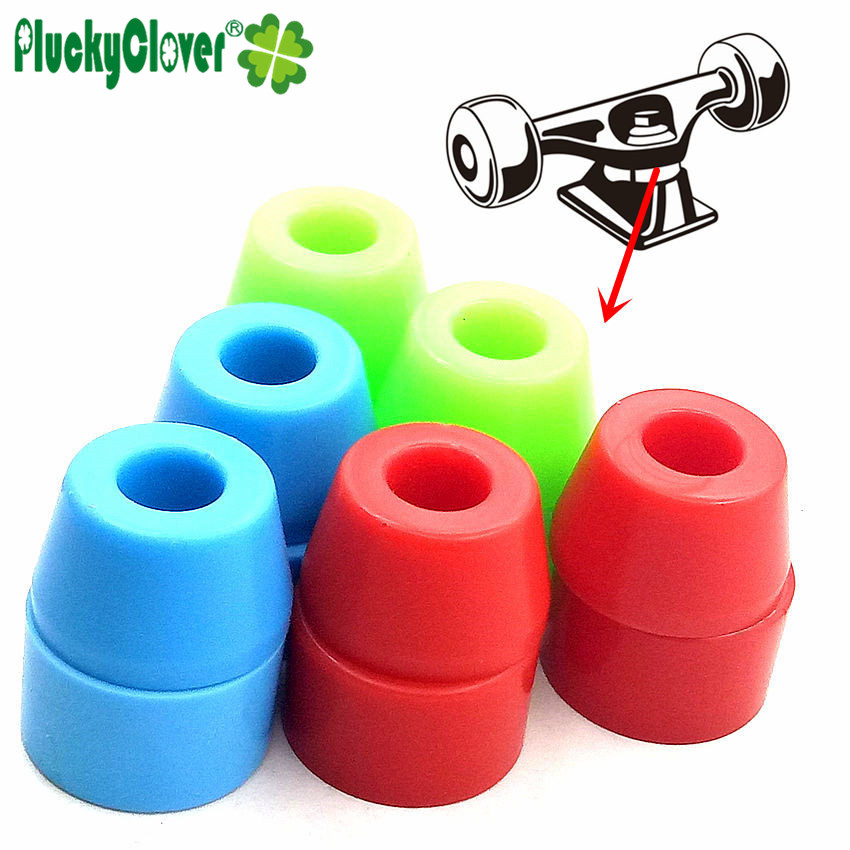 Skateboard Shock Absorbing Cushion Dance Board Shock-Proof Cushion Pu Cushion Red Blue Green Skate Shock Absorbing Cushion Two Cones Two Columns 90a Skateboard Pu
