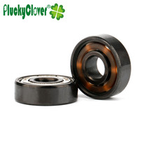 PluckyClover wheel sliding shoe high speed explosion-proof bearing long plate dance plate 608Z drift plate white pottery ball bearing