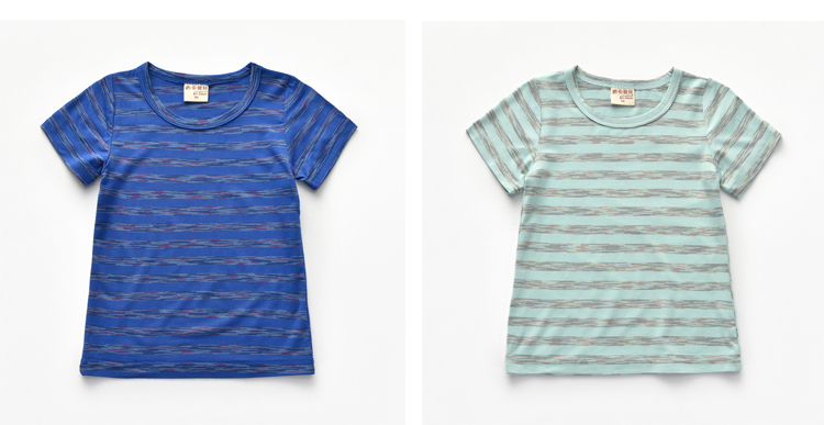 Kenkabe quần áo trẻ em trai và cô gái t-shirt mùa hè 2018 trẻ em mới của sọc ngắn tay áo sơ mi áo thun trẻ em đồng phục