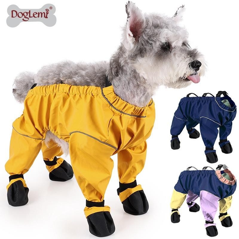 Dog Outdoor Anti-Dirt and Anti-Pee Overalls for Large and Small Dogs, Teddy Jumpsuit with Foot Covers, Pet Waterproof Shoe Covers Dog Outdoor Anti-Dirt and Anti-Pee Overalls for Large and Small Dogs, Teddy Jumpsuit with Foot Covers, Pet Waterproof Shoe Covers