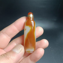G21 agate snuff bottle natural handmade