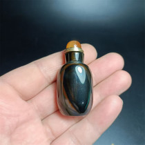 H4 agate snuff bottle natural handmade