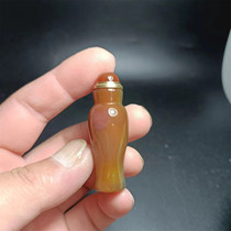 E21 agate snuff bottle natural handmade