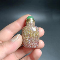 E26 agate snuff bottle natural handmade