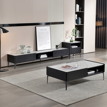 Eschic rock plate tea table modern minimalist size family type rectangular living room creative storage minimalist light lavish tea table