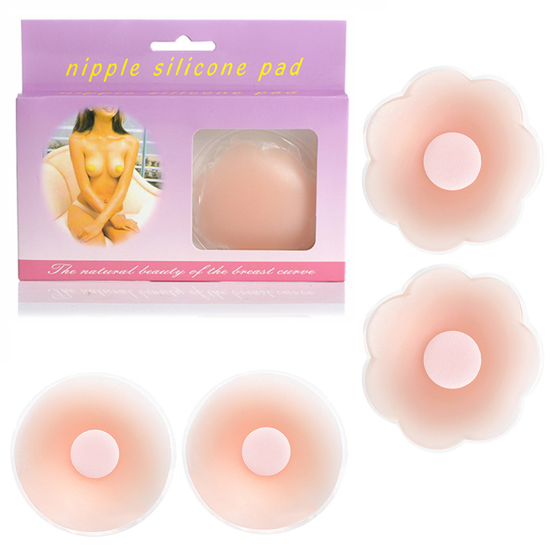 Swimming waterproof and breathable anti-bump chest patch anti-walking light ultra-thin invisible silicone nipple female milky paste-Taobao