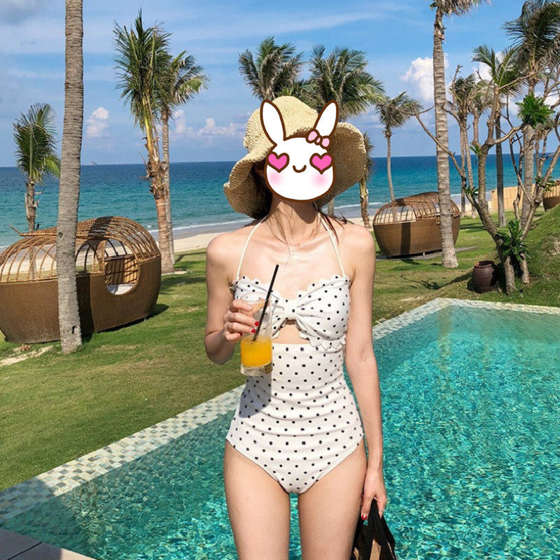 Swimsuit Andromeda 2022 new South Korean innins small scented wind with seduces sexy open-top Belly Display Slim Spa Swimsuit