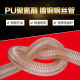 pu ເຄື່ອງດູດຝຸ່ນທໍ່ sawdust telescopic ventilation pipe woodworking engraving machine polyurethane air duct copper-plated steel wire pipe transparent hose