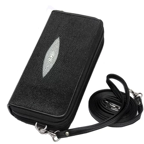 Подлинные новые дамы в стиле жемчужной рыбы с двойной молнией и пакетами, чистые сумочки могут наклонно пересечь заводскую цену