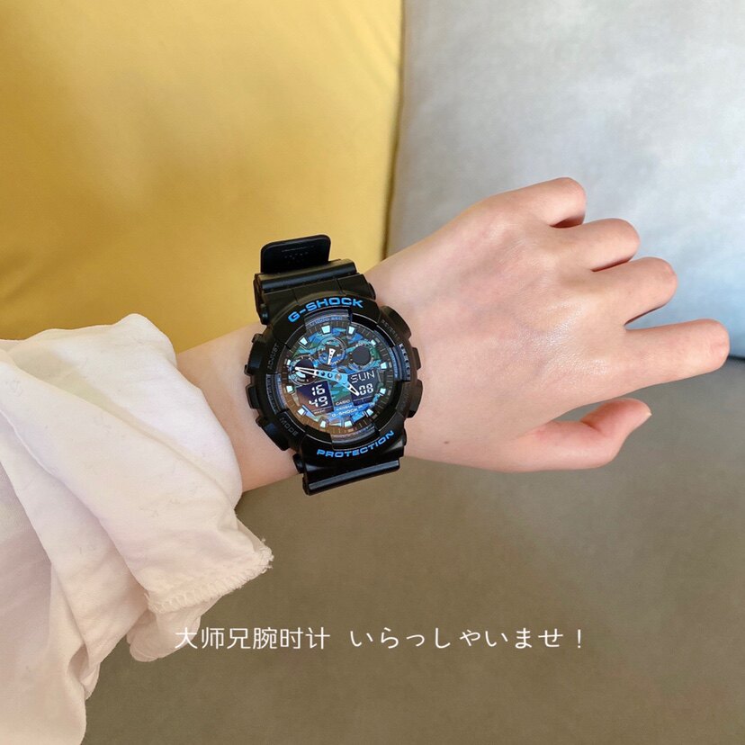 Japan CasioCASIOG-SHOCK blue camouflage sports watch men and women couple watch