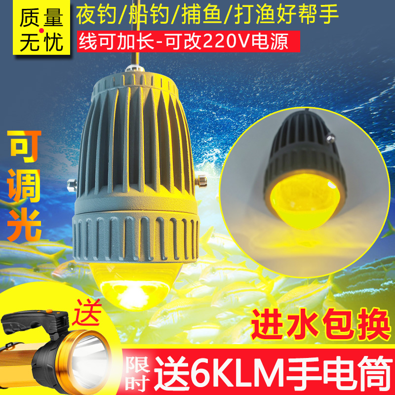 Squid light partial mouth light raft fishing mouth 12V fishing set fish light underwater lure fish light fishing light spotlight fishing light