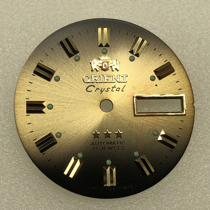 Watch spare parts movement spare parts repair dial literal double calendar old oriental watch Samsung 28 5MM