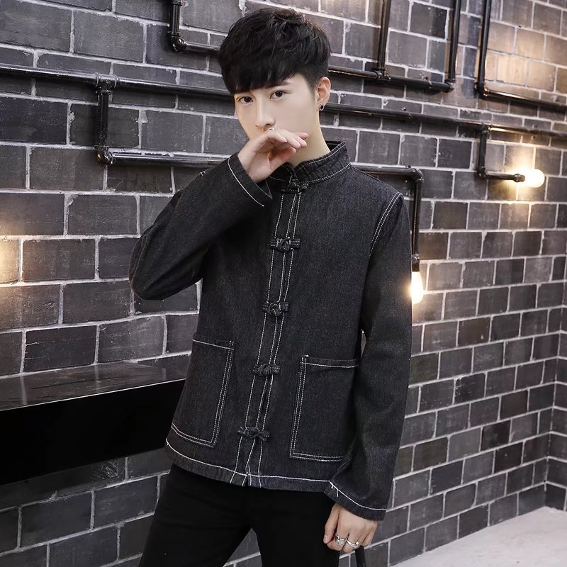 Áo sơ mi nam thanh niên phong cách Trung Quốc áo ghi lê