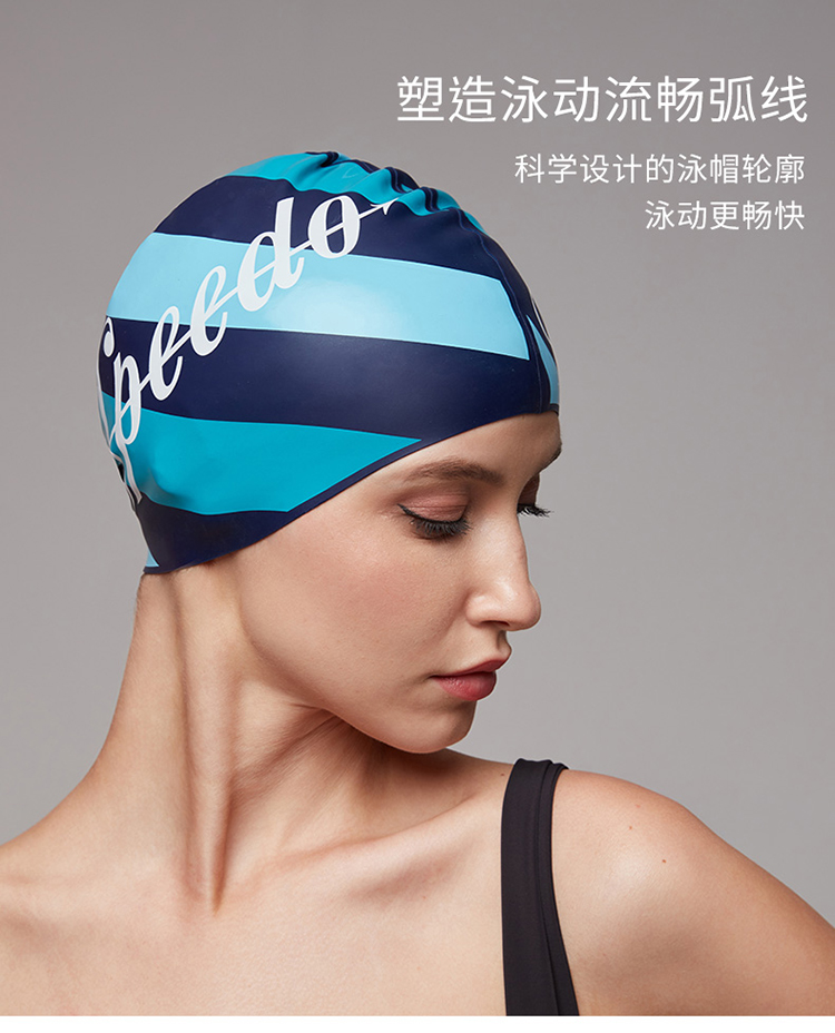 Mũ bơi Speedo nữ không thấm nước Earmuff dành cho người lớn tóc dài mũ bơi chuyên nghiệp cho nam và nữ thoải mái và phong cách 	mũ bơi và kính bơi	