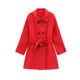 ເສື້ອຂົນແກະຂອງແມ່ຍິງລະດູຫນາວ 2022 ໃຫມ່ແບບເກົາຫຼີແບບຕ່າງປະເທດແບບອາຍຸການຫຼຸດຜ່ອນແອວຂະຫນາດນ້ອຍ slimming cloak woolen coat