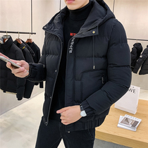 Winter Even cap cotton clothes mens jacket 2020 new ins trend short Thickened Collar Cotton Padded Jacket down cotton clothing