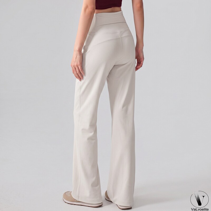 Valvoelite Loose Straight-Leg Sports Pants with Drape Effect, Slimming High-Waisted Running Training Breathable Fitness Yoga Pants Valvoelite Loose Straight-Leg Sports Pants with Drape Effect, Slimming High-Waisted Running Training Breathable Fitness Yoga Pants