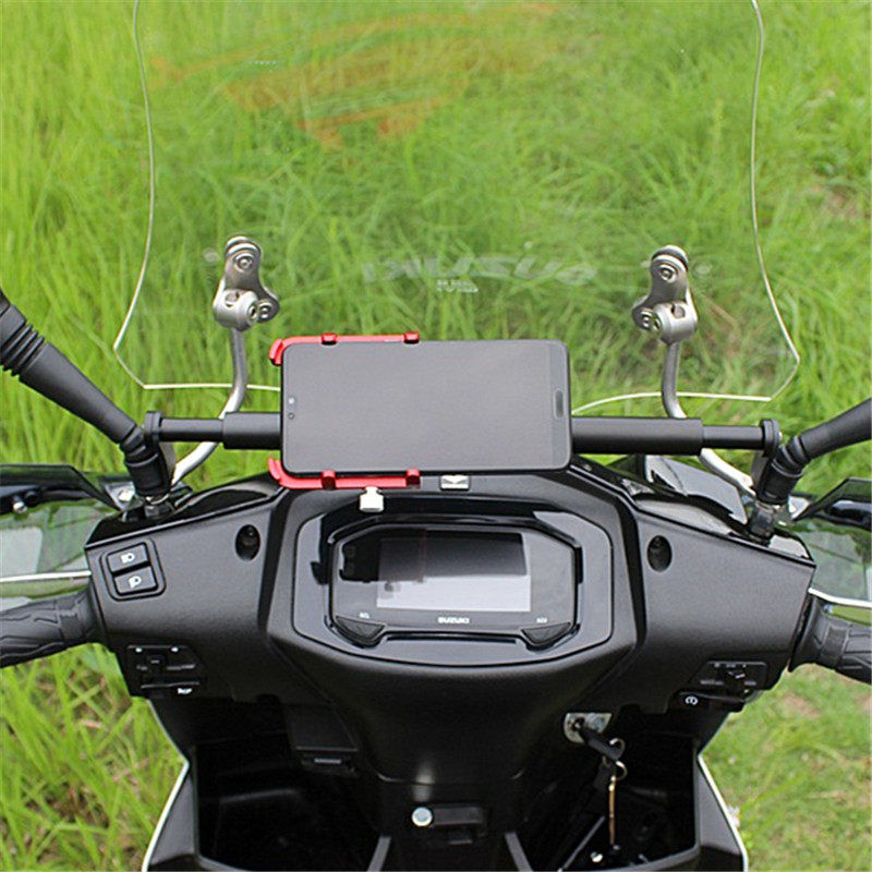 Suzuki UY125 modified mobile phone holder UU125 navigation extension extension horizontal rod aluminum alloy child safety armrest