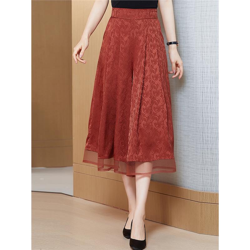 Clearance Sale: Women's Wide-Leg Pants, Loose Fit, Slimming, High-Waisted, Drapey, Cropped Pants, Versatile Satin Pants for Petite Women, Ice Silk Pants Skirt Clearance Sale: Women's Wide-Leg Pants, Loose Fit, Slimming, High-Waisted, Drapey, Cropped Pants, Versatile Satin Pants for Petite Women, Ice Silk Pants Skirt
