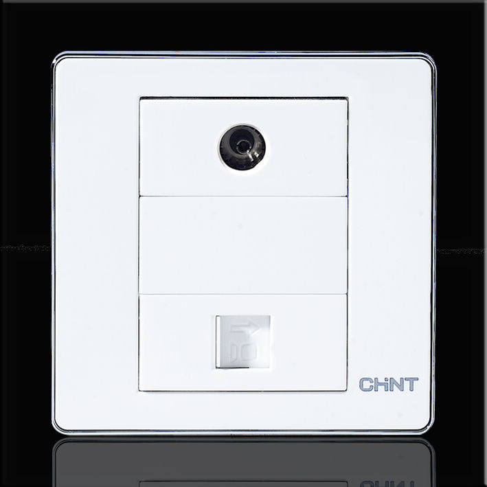 Type 86 Positive Thai Home Wall Switch Panel Socket NEW6D Phantom Silver Tv Computer Network Route Socket