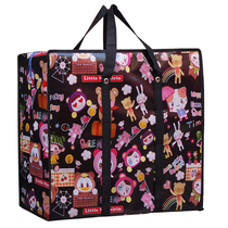 Wholesale red white and blue bags extra large thick sack woven bag waterproof snakeskin moving bag cartoon luggage bag bag