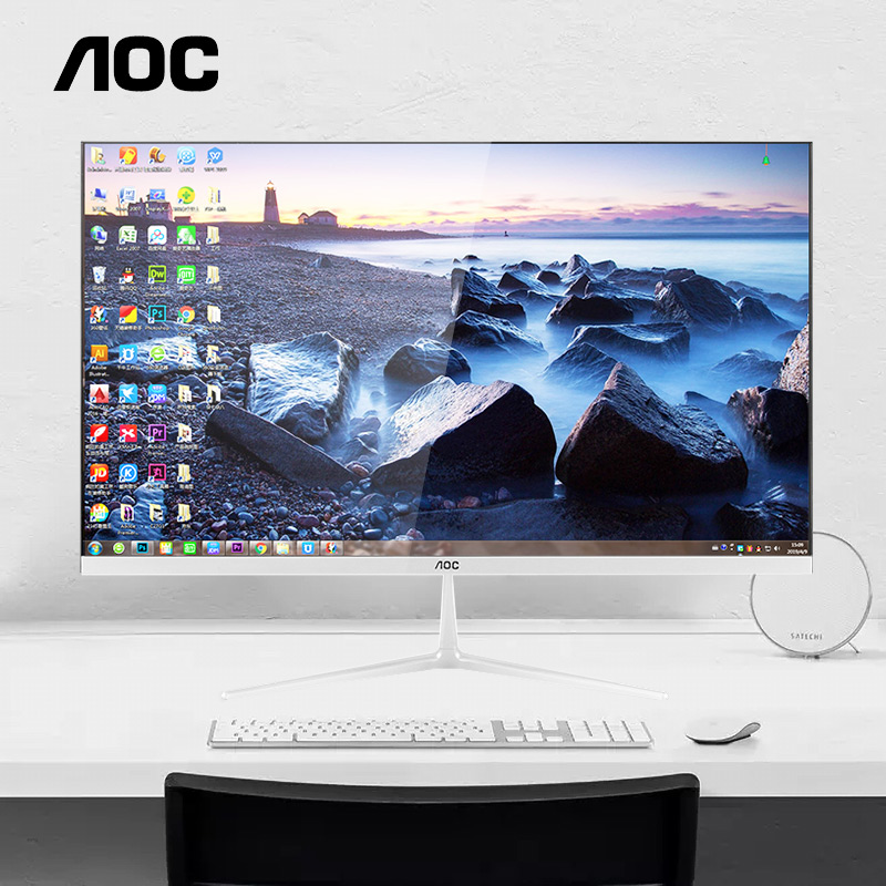 AOC all-in-one computer office home Rui 11th generation eight-core ultra-thin six-core desktop machine quad-core host full set of 24-inch i3i5i7 game-type game 27 online online lessons to learn