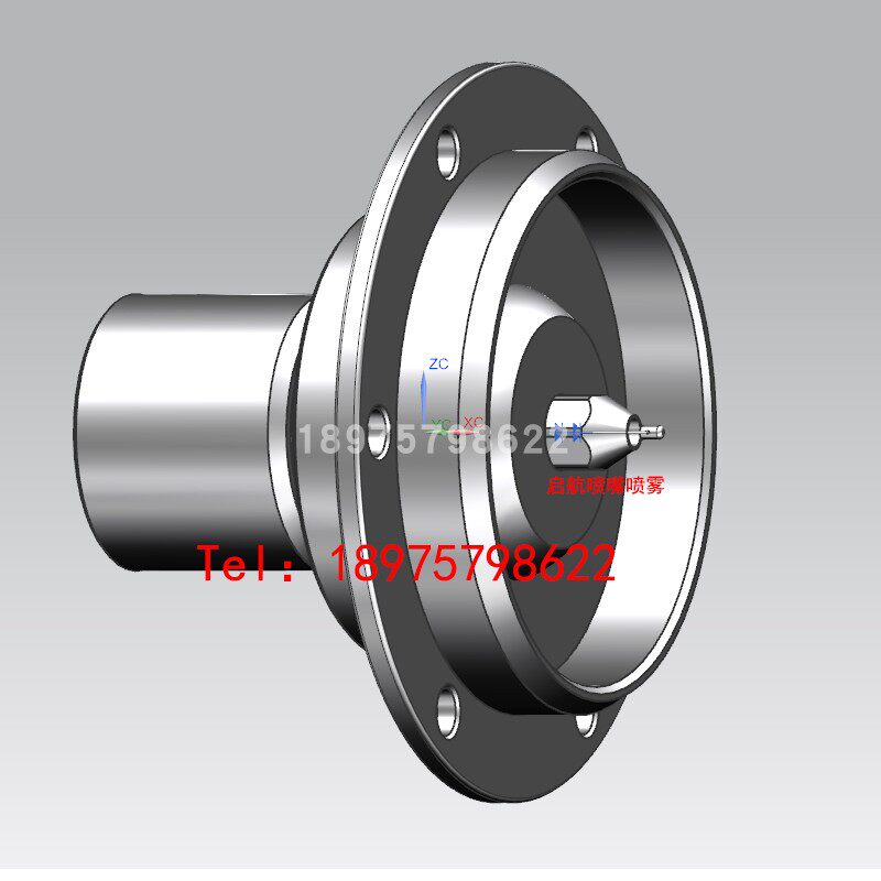 W89 stainless steel aluminium alloy gimbal assembly Hart dry fog dust suppression nozzle ultrasonic atomization nozzle nozzle