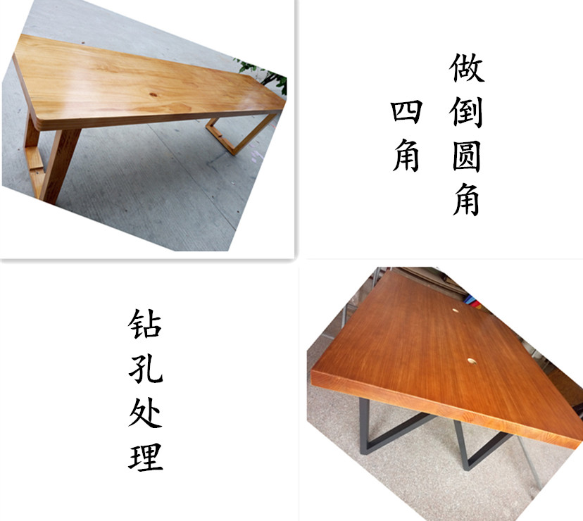Gỗ rắn tùy chỉnh cũ elm bảng hình chữ nhật Đăng nhập gỗ thông bảng đồ nội thất hàng đầu Giá bàn thanh bàn - Bàn / Bàn bàn gỗ giá rẻ