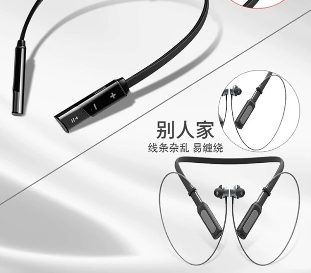 thể thao tai nghe điện thoại không dây Bluetooth kép chạy tai nghe bên tai phong cách nghe nhạc MP3 Halter thể thao mới Bluetooth không dây tai nghe treo tai phiên bản mặt dây chuyền 4,1 stereo hai tai - Phụ kiện MP3 / MP4