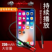 thể thao tai nghe điện thoại không dây Bluetooth kép chạy tai nghe bên tai phong cách nghe nhạc MP3 Halter thể thao mới Bluetooth không dây tai nghe treo tai phiên bản mặt dây chuyền 4,1 stereo hai tai - Phụ kiện MP3 / MP4