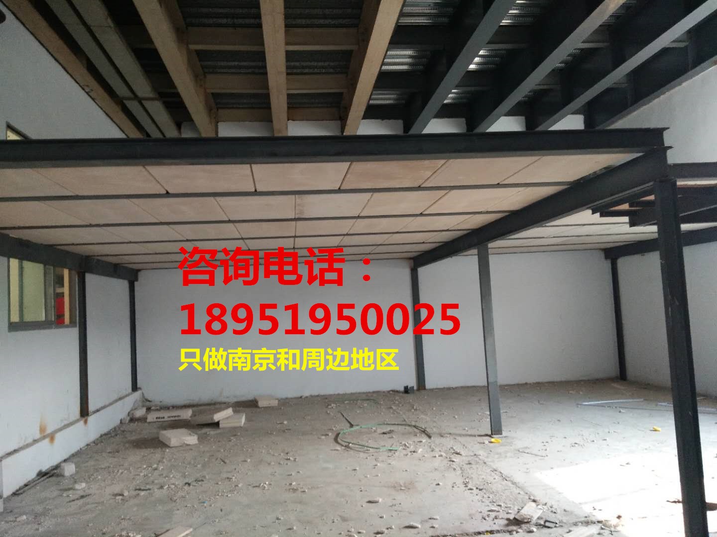 Duplex steel frame structure 2nd floor building loft barrier Shanghai steel structure plant platform steel frame color steel plate room shed-Taobao
