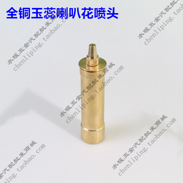 Brass Yurui trumpet flower nozzle garden rockery fountain water column waterscape landscape pool nozzle core 4 minutes 2 inches