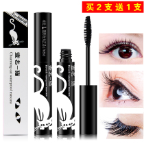 Check the name of a cat spin three-dimensional mascara long-lasting waterproof slender thick curl non-sickness to send eyelash curlers