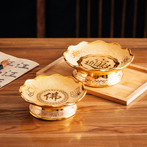 Buddhist temple for disc Buddhist supplies Buddha Ceramics Kuanyin Fortune Lord for fruit tray for Buddhist fruit tray Gaufoot gong tray