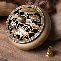 Manufacturer straight for copper Park Carpenter Sanfoot pure copper incense stove Home Honolulu Incense Stove Imitation Ancient Smoked Incense Stove Incense Stove