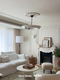 French-Style Vintage Plaster Chandelier Designer Mid-Century Wabi-Sabi Style American-Style Living Room Villa Bedroom Main Light Circular Chandelier