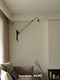 American Retro Potence Long-Arm Lamp for Living Room, Study, Bedroom, Designer Industrial French Vintage Wall Lamp