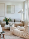 Danish Designer 9602 Living Room and Bedroom Floor Lamp, Nanyang Retro Mid-Century Wabi-Sabi Style Brass Rattan Hat Lamp