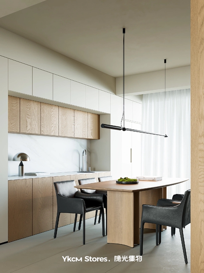 Italian Minimalist Long Strip Dining Room Chandelier, Modern Minimalist Bar Counter Model Room, Nordic Designer Straight Line Light