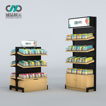 Supermarket snack shelf Convenience store multi-layer loose candy snack food display shelf Store commissary dry fruit cabinet