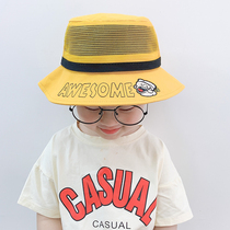 Childrens sun hat boy summer sunscreen thin mesh breathable big hat brim fashion Korean tide summer fisherman hat