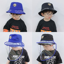 Children fishermans hat boy tide South Korea summer sunscreen anti-droplet spit anti-epidemic protective hat isolation basin cap