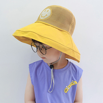 Children sunscreen hat boy great peak summer sun hat summer hat summer thin anti-UV baby fisherman hat
