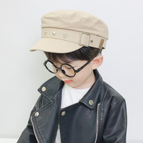 Boy Hat Spring Autumn Handsome Fashion Trends Personality Fashion Han Edition Children Berehat Autumn Winter 100 Lap Anise Cap Thin