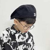 Childrens beret boy hat spring and autumn girl baby forward hat anti-wearing cap cap 2021 Korea autumn and winter