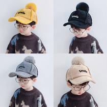 Childrens hats autumn and winter caps boys baseball caps handsome trend personality Korean baby 2021 Winter