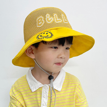Children fishermans hat summer shade boy thin summer sun protection hat big hat brim anti ultraviolet 2021 New