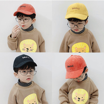 Childrens hats autumn and winter boys tide cap cute super cute spring and autumn baby baseball cap handsome new 2021