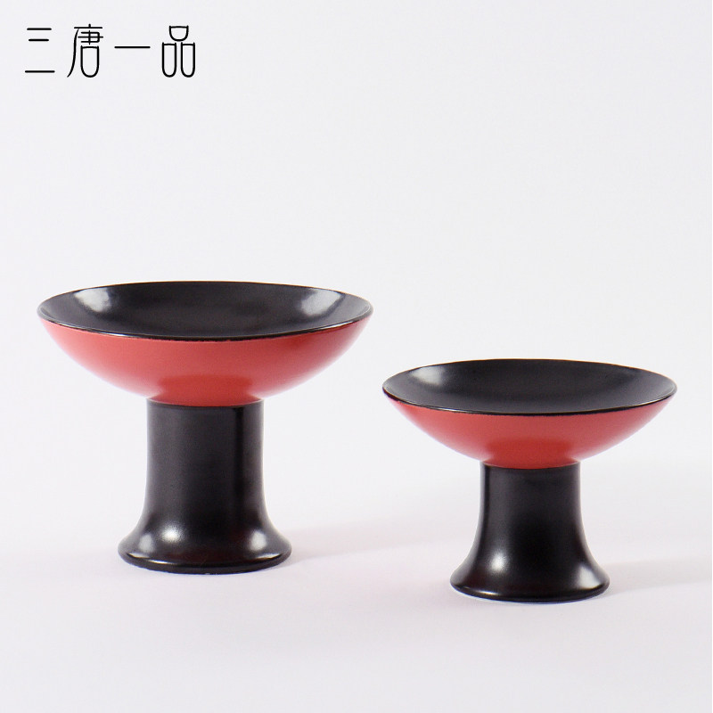 New Chinese Sample House Display Center Fruit Tray Swing sample-style board TV cabinet Ceramic Ornament Modern Creative Home Light Lavish Furnishing